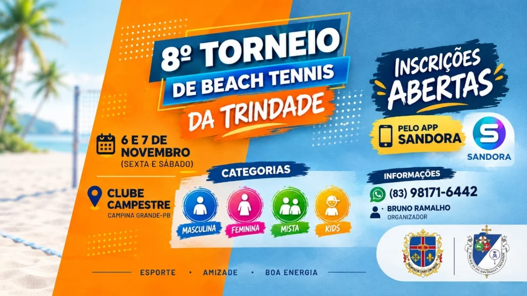 Capa do torneio 8º Torneio de Beach Tennis da Trindade